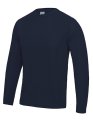 Heren Sportshirt Lange Mouw AWDis JC002 French Navy